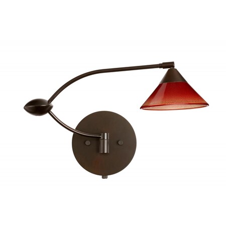 Besa Lighting Besa Wall Kona Bronze Sunset 1x50W Halogen Gy6.35 1WU-117681-BR